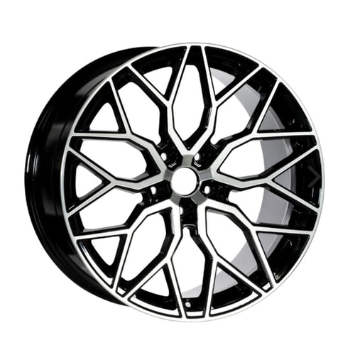 8.0X18" PCD 5x112 Truva Wheels 170 Black Finish ET35 66.45 mm