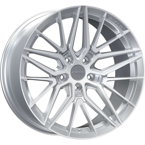 8.5X19" Arceo Wheels ARC 19193 Silver Diamond PCD 5x112 ET35