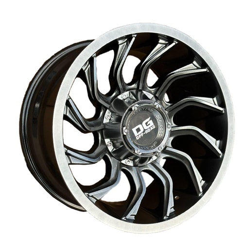 9.0X17" PCD 6X139.7 Deluge Performance 55192 HYPER BLACK ET-12 110 mm