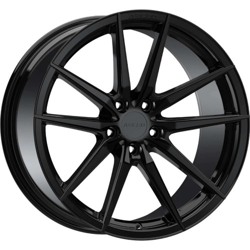 9.0X18" PCD 5X112 Arceo Wheels ARC-18190-18 ET40 Glossy Black Monaco 73.1 mm