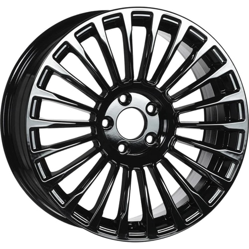9.0X18" PCD 5X112 EMR Wheels EMR-A224-06 ET49 66.6 mm Black