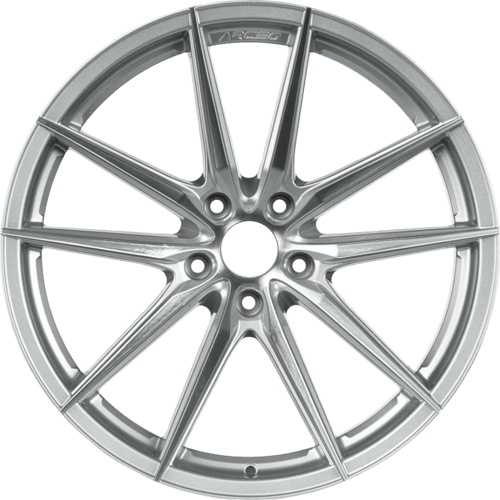9.0X18" PCD 5X114.3 Arceo Wheels ARC-18190-58 ET40 Silver Diamond Monaco 73.1 mm