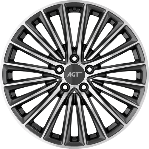 9.0X19" PCD 5X112 AGT Wheels 19269-2 ET60 66.60 mm Titan Diamond