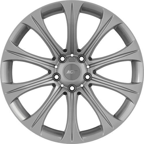 9.0X19" PCD 5X120 AGT Wheels 19175-1 ET14 72.60 mm Full Silver