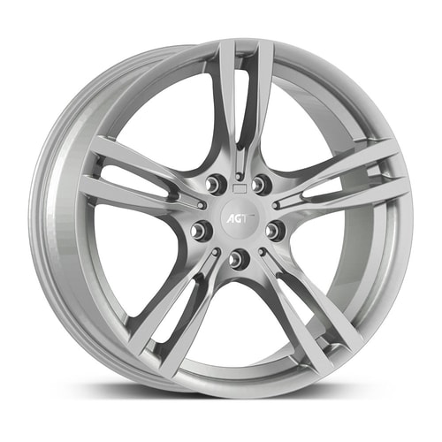 9.0X19" PCD 5X120 AGT Wheels 19187 Legend F30 ET45 72.60 mm Full Silver