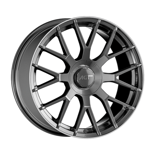 9.0X19" PCD5X112 AGT Wheels 19162-2 ET66.6 Titan Lip Diamond 66.6 mm