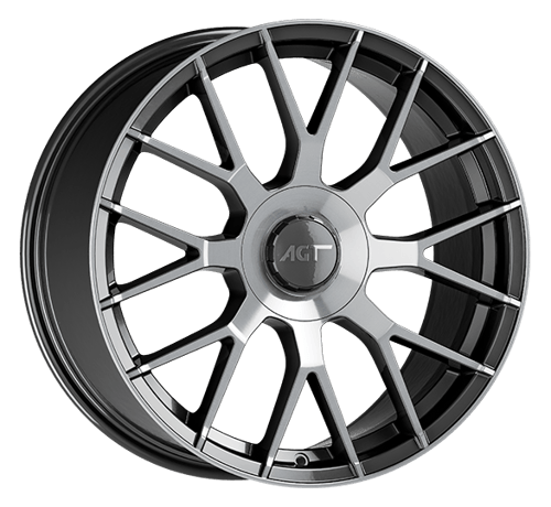 9.0X19" PCD5X112 AGT Wheels 19162-2 ET66.7 Titan Lip Diamond 66.7 mm