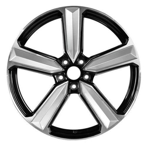 9.0X20" PCD 5X112 Sonic 02S1027 ET35 66.45 mm Deep Black Silver Diamond