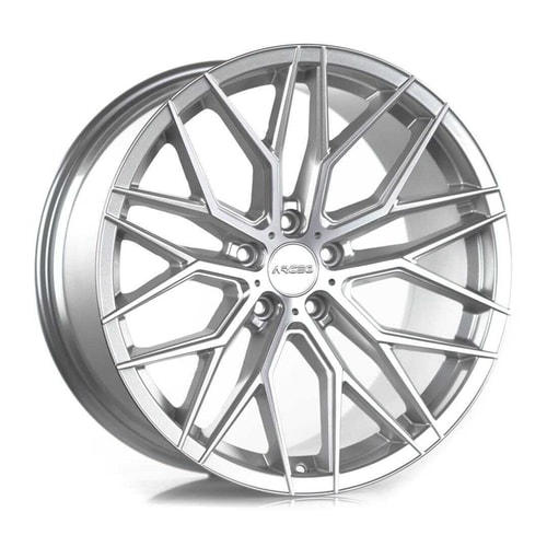 9.0X20" PCD 5X114 Arceo Wheels  20141 SILVER DIAMOND ET35 73.1 mm