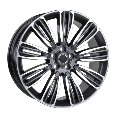 9.0X20" PCD 5X120 EMR Wheels EMR-DY210-04 BLACK POLISHED ET50 72.6 mm