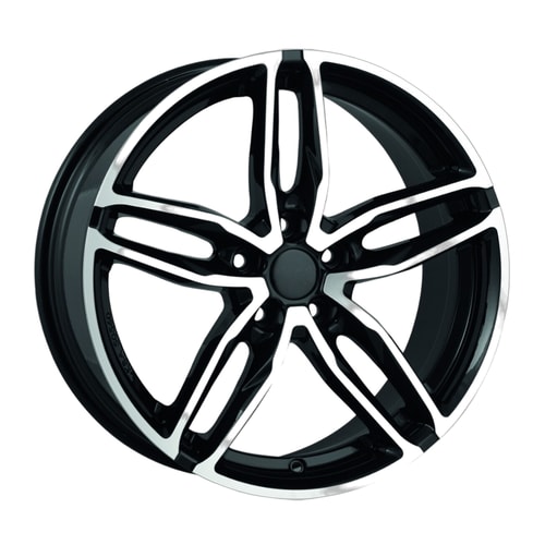 9.0X20" PCD5X112 AGT Wheels 1007 ET35 Black Diamond 66.6 mm