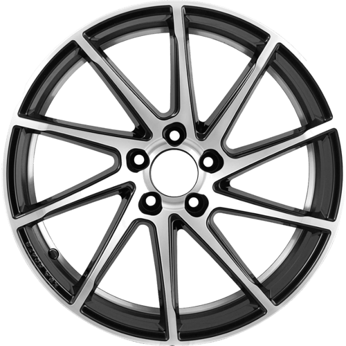 9.0X20" PCD5X112 AGT Wheels 1021-1 ET66.6 Black Diamond 66.6 mm
