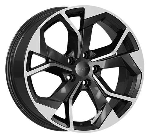 9.0X20" PCD5X112 AGT Wheels 20252 ET35 Matt Black Diamond 66.5 mm