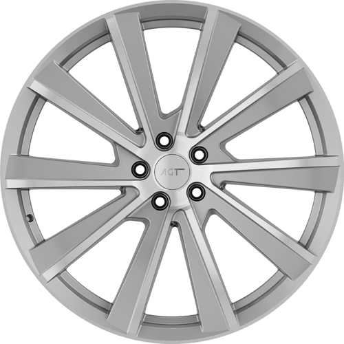 9.0X21" PCD 5X108 AGT Wheels 21251 Merlin ET40 63.40 mm Silver Diamond