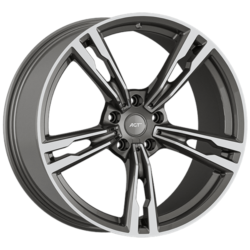 9.5X19" PCD 5X112 AGT Wheels 16265-2 66.60 mm Matt Titan Diamond