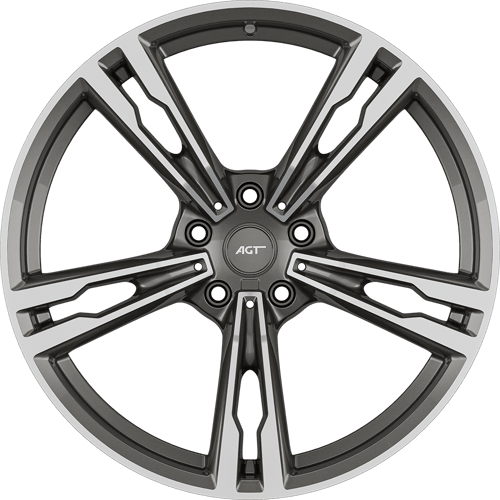9.5X19" PCD 5X112 AGT Wheels 16265-2 66.60 mm Matt Titan Diamond