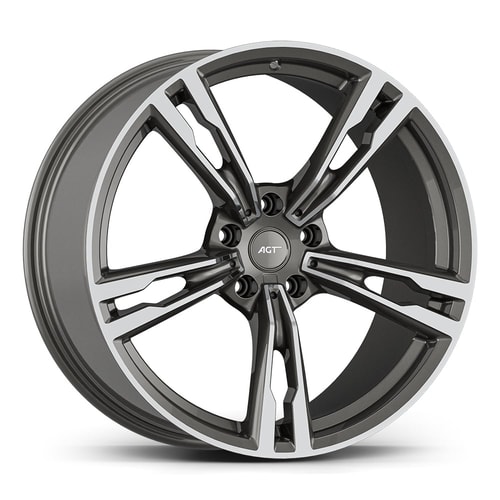 9.5X19" PCD 5X112 AGT Wheels 16265-2 66.60 mm Matt Titan Diamond