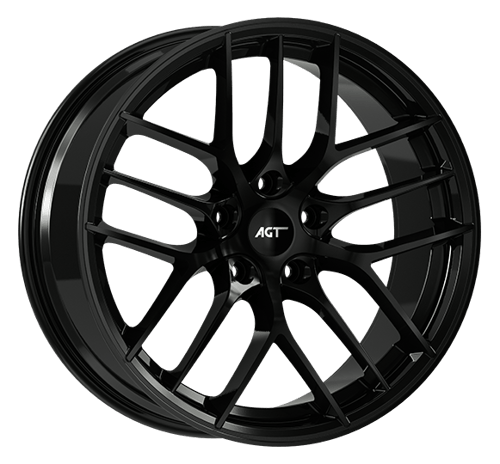 9.5X19" PCD 5X112 AGT Wheels 19121-2  ET37 73.10 mm Santorini Black