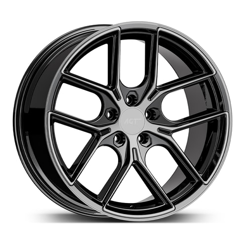 9.5X19" PCD 5X112 AGT Wheels 19258-2 FER-R01 ET35 72.60 mm Black Diamond