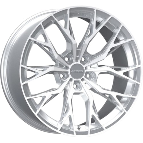 9.5X19" PCD 5X112 Arceo Wheels ARC-19239-12 ET42 SILVER DIAMOND ROMA 73.1 mm