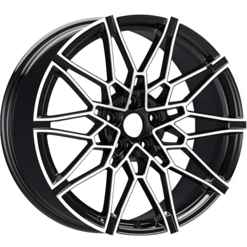 9.5X19" PCD 5X112 EMR Wheels EMR-A339-01 ET40 66.6 mm BLACK DIAMOND