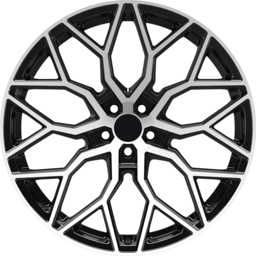 9.5X19" PCD 5X112 RC 319 BLACK DIAMOND ET37 73.1 mm