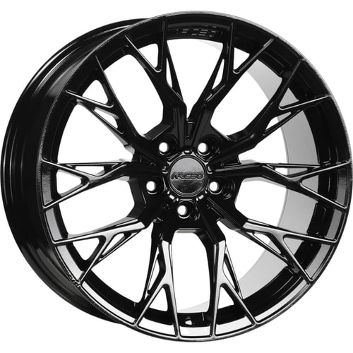 9.5X19" PCD 5X114.3 Arceo Wheels ARC-19239-28 ET42 Hyper Black Roma 73.1 mm