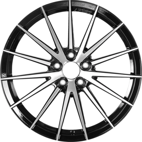 9.5X19" PCD 5X114.3 Arceo Wheels ARC-S1012-30 ET42 Black Diamond Lisbon 73.1 mm