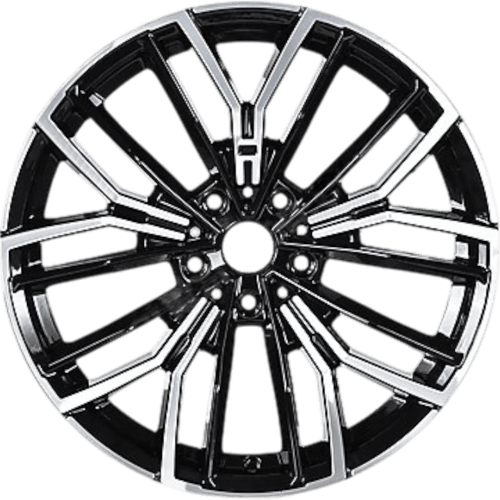 9.5X19" PCD 5X120 AGT Wheels 19181-2  ET40 72.6 mm Black Diamond