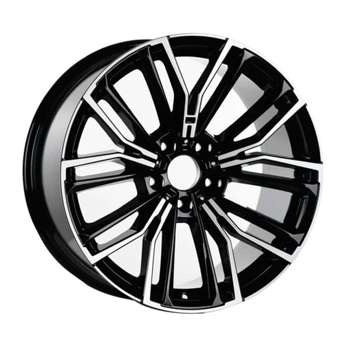 9.5X19" PCD 5X120 AGT Wheels 19181-2  ET40 72.6 mm Black Diamond