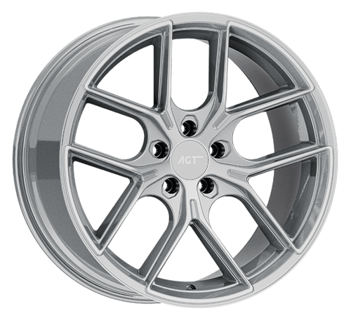 9.5X19" PCD 5X120 AGT Wheels 19258-2 Fer-R01 ET35 72.60 mm Hyper Black Diamond