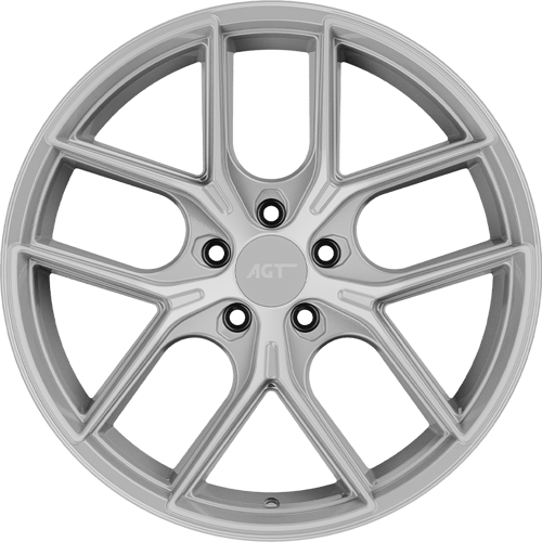 9.5X19" PCD 5X120 AGT Wheels 19258-2 FER-R01 ET35 72.60 mm Silver Diamond