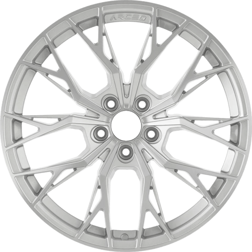 9.5X19" PCD 5X120 Arceo Wheels ARC-19239-38 ET42 SILVER DIAMOND ROMA 72.6 mm