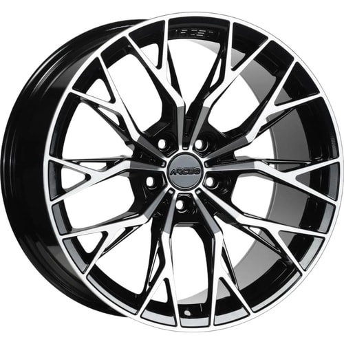 9.5X19" PCD 5X120 Arceo Wheels ARC-19239-40 ET42 BLACK DIAMOND ROMA 72.6 mm