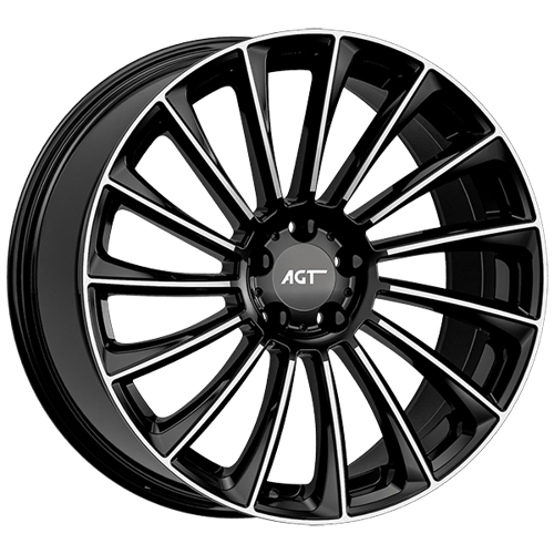 9.5X20" PCD 5X112 AGT Wheels 20234-2  ET50 66.60 mm Black Diamond