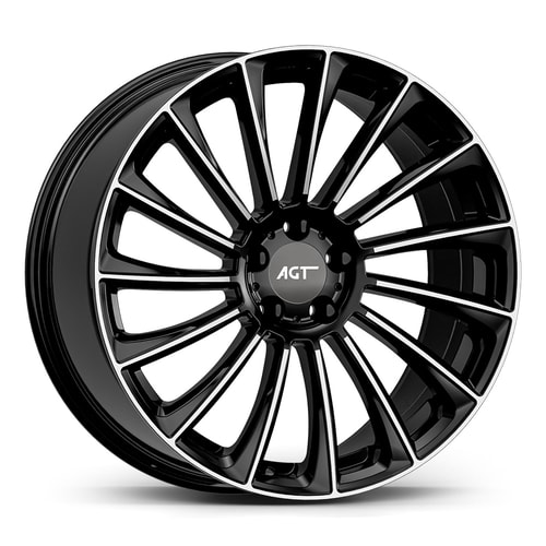 9.5X20" PCD 5X112 AGT Wheels 20234-2  ET50 66.60 mm Black Diamond