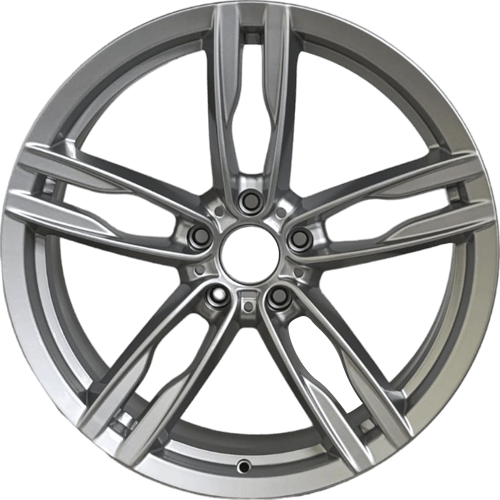 9.5X20" PCD 5X120 RC 185 SILVER ET37 72.6 mm
