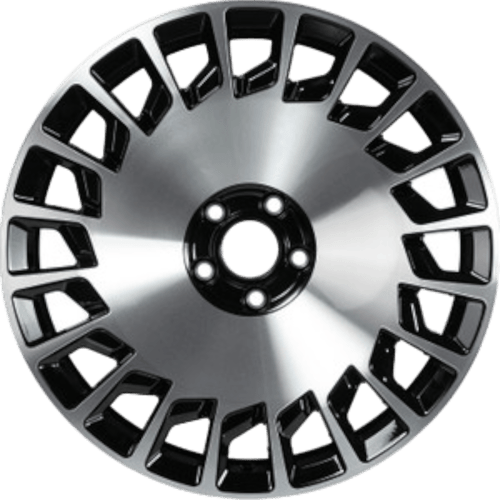 9.5X20" PCD5X112 Kormetal 1112 ET48 Black Diamond 66.6 mm