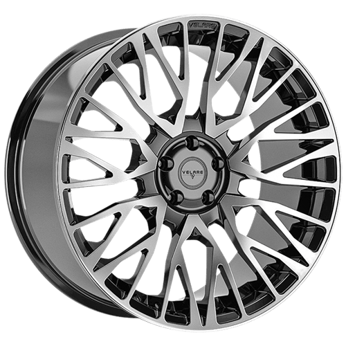 9.5X22" PCD 5X108 Velare 22082 ET33 74.10 mm Santorini Black Diamond