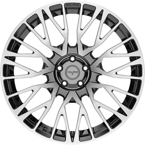 9.5X22" PCD 5X108 Velare 22082 ET33 74.10 mm Santorini Black Diamond