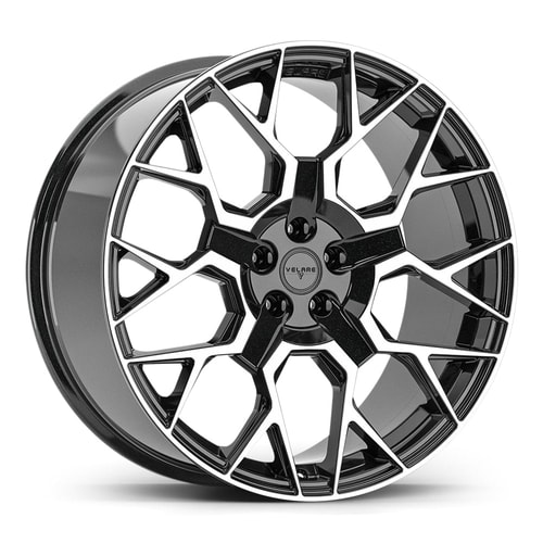 9.5X22" PCD 5X108 Velare 22083 ET33 74.10 mm Santorini Black Diamond