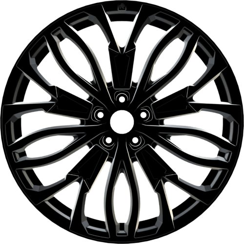 9.5X22" PCD 5X112 AGT Wheels 136  ET25 66.60 mm Gloss Black