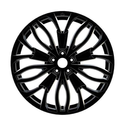 9.5X22" PCD 5X112 AGT Wheels 136  ET25 66.60 mm Gloss Black