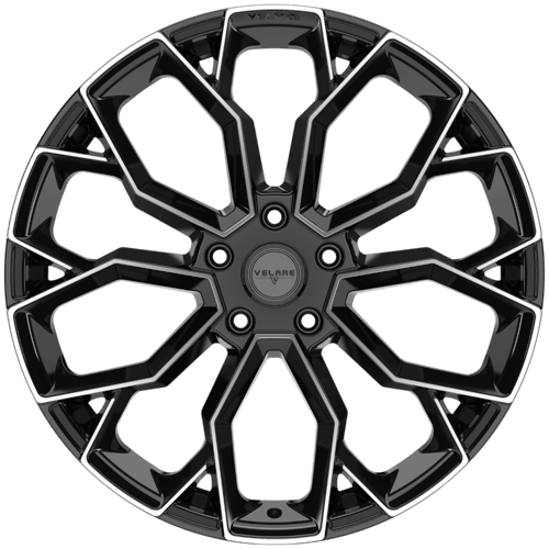 9.5X22" PCD 5X112 AGT Wheels 22137 ET25 Santorini Black 66.60 mm