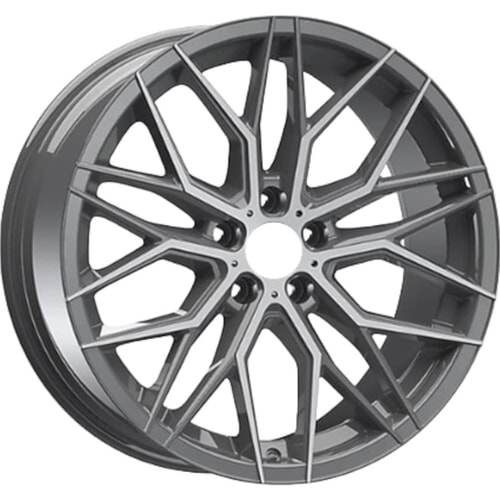 9.5X19" Arceo Wheels ARC 19141 Valencia Silver Diamond PCD 5x112 ET40