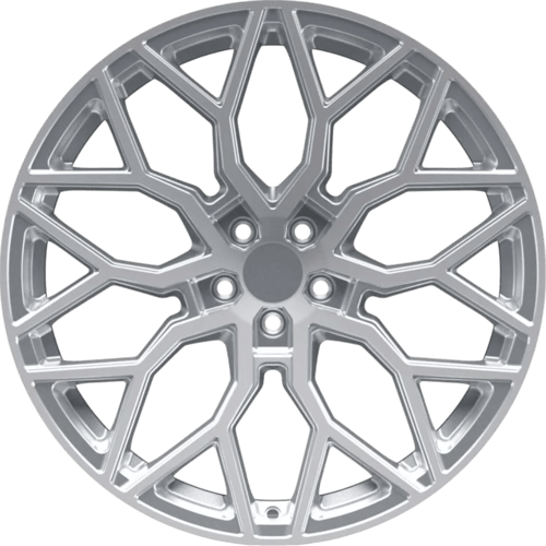 9.5X19" EMR Wheels EMR A319 Silver Diamond PCD 5x112 ET40