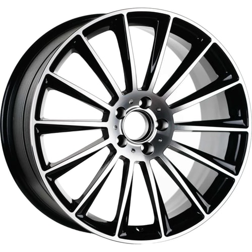 9.5X20" EMR Wheels EMR A1017 Black Diamond PCD 5x112 ET48