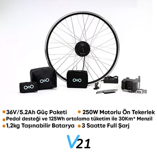 Byqee V21 28'' 100mm Elektrikli Bisiklet Kiti