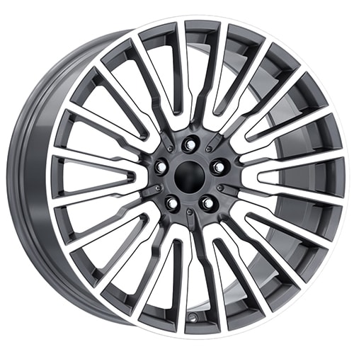 8.5X20" PCD 5x112 Kormetal Jant DY1050 Black Diamond ET30 66.6 mm