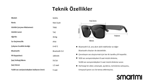 Smartmi MJ451 Akıllı Gözlük